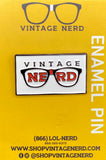 Vintage Nerd Logo Enamel Pins